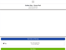 Tablet Screenshot of goldenwayozonepark.com